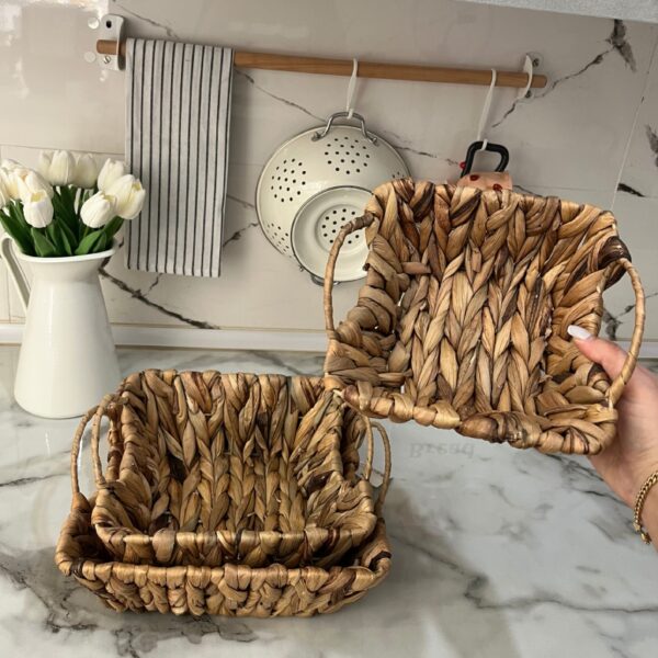 خرید سبد حصیری وارداتی با کیفیت عالی | فروشگاه گالری لبخند