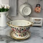 خرید آبکش لعابی و بشقاب وارداتی | فروشگاه گالری لبخند