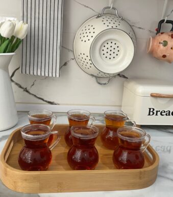 خرید استکان پیرکس ۶ عددی آنتی شوک | فروشگاه گالری لبخند