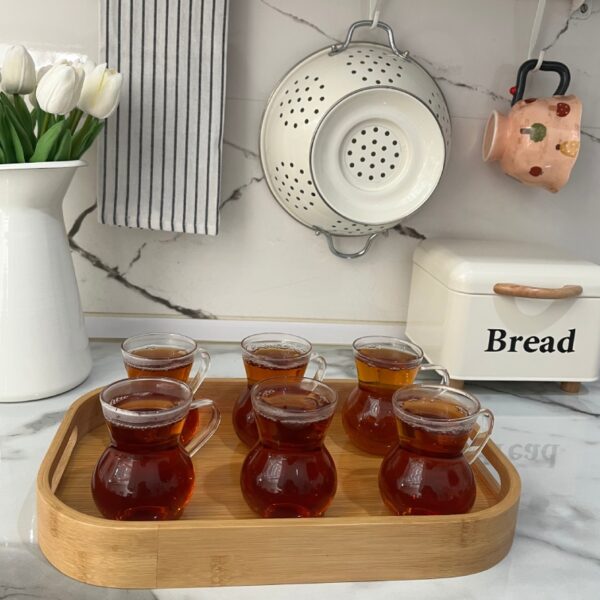 خرید استکان پیرکس ۶ عددی آنتی شوک | فروشگاه گالری لبخند