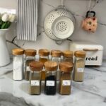 خرید جای ادویه درب چوبی | فروشگاه گالری لبخند