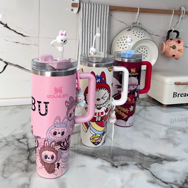 خرید تامبلر استنلی لبوبو وارداتی | فروشگاه گالری لبخند