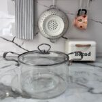 خرید قابلمه پیرکس ۳/۵ لیتری دسته استیل | فروشگاه گالری لبخند