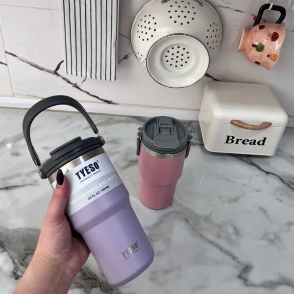 خرید تروال ماگ تایسو دسته دار استیل دوجداره | فروشگاه گالری لبخند