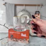 خرید شات دسته مرواریدی لبه طلایی به صورت پک ۶ عددی