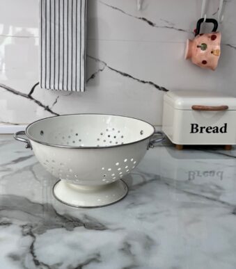 خرید آبکش لعابی طرح ایکیا ارتفاع ۱۴ / قطر ۲۴