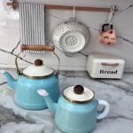 خرید کتری قوری لعابی برند lorenzo | فروشگاه گالری لبخند