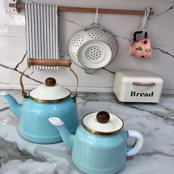 خرید کتری قوری لعابی برند lorenzo | فروشگاه گالری لبخند