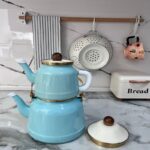 خرید کتری قوری لعابی برند lorenzo | فروشگاه گالری لبخند