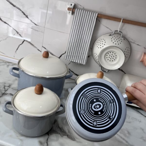 خرید سرویس قابلمه لعاب ترک | فروشگاه گالری لبخند