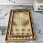 خرید سینی چوبی کف حصیری | فروشگاه گالری لبخند