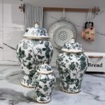 خرید جینجر جار طرح چکاوک زیتونی | گالری لبخند