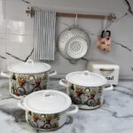 خرید سرویس قابلمه لعاب روس ضد خش | فروشگاه گالری لبخند