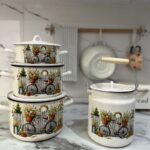 خرید سرویس قابلمه لعاب روس ضد خش | فروشگاه گالری لبخند