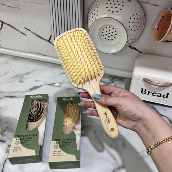 خرید برس چوبی بامبو | فروشگاه گالری لبخند