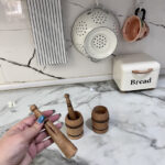 هاون چوبی جنس چوب راش | فروشگاه گالری لبخند