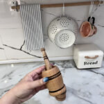 هاون چوبی جنس چوب راش | فروشگاه گالری لبخند